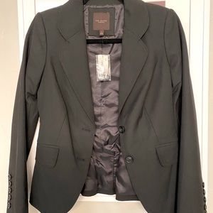 The Limited Size 0 Black Fitted Blazer
